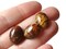 10 18mm x 13mm Brown Swirling Oval Cabochons Vintage Japanese Lucite Cabochons Loose Plastic Tiles Jewelry Making